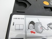 Mercedes W245 B180 08-11 CDI 2,0 80KW Kompressor Reifen Pannenset Mercedes W245 B180 08-11 27.07.2011 A0005831202... Vorschau 2