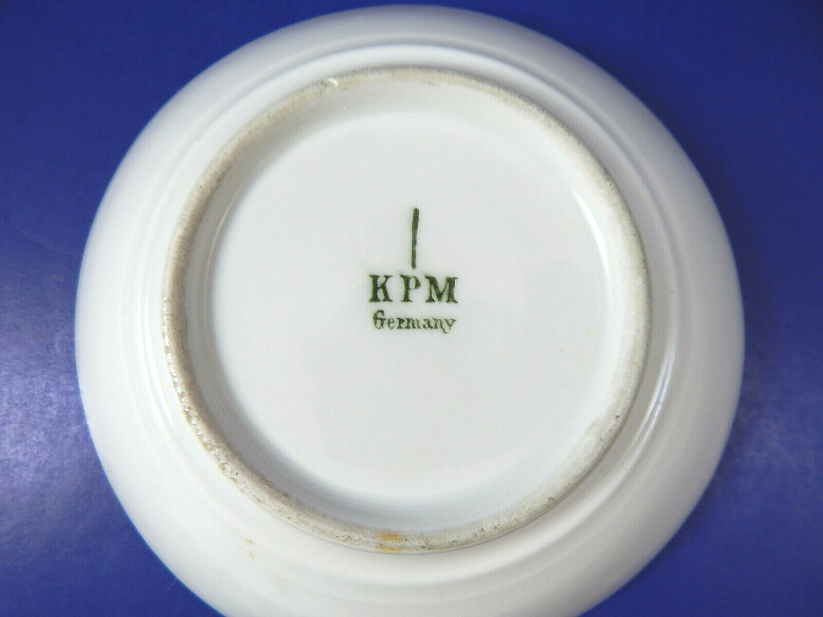 KPM German Porcelain Orange Flower Sherbet Bowl