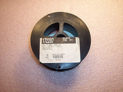 ROLL 100ft 172207 MANHATTAN 22AWG HOOK UP WIRE SLATE M16878/1BFB TYPE B ROHS