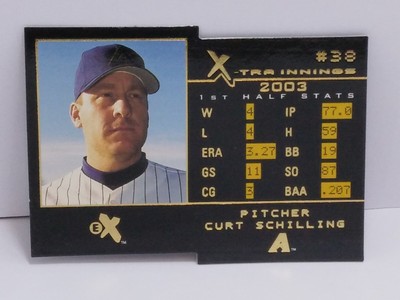 2003 Fleer EX Xtra Innings Die Cut CURT SCHILLING 