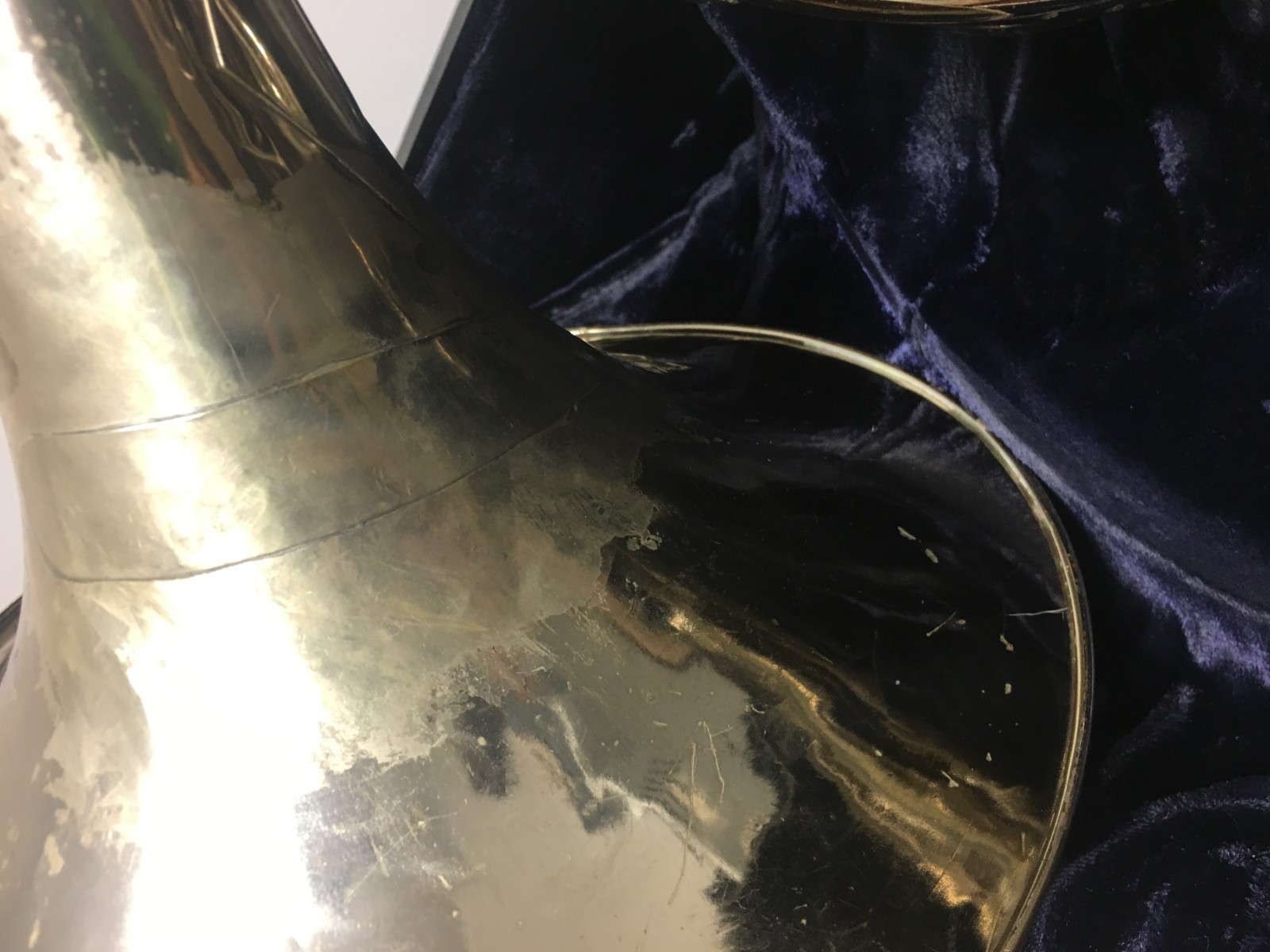 C.G. Conn Silver Elkhart French Horn