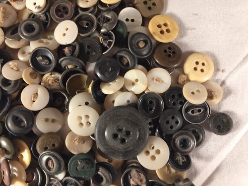 Vintage Lot Of Buttons From Over 100 Year Old Farm