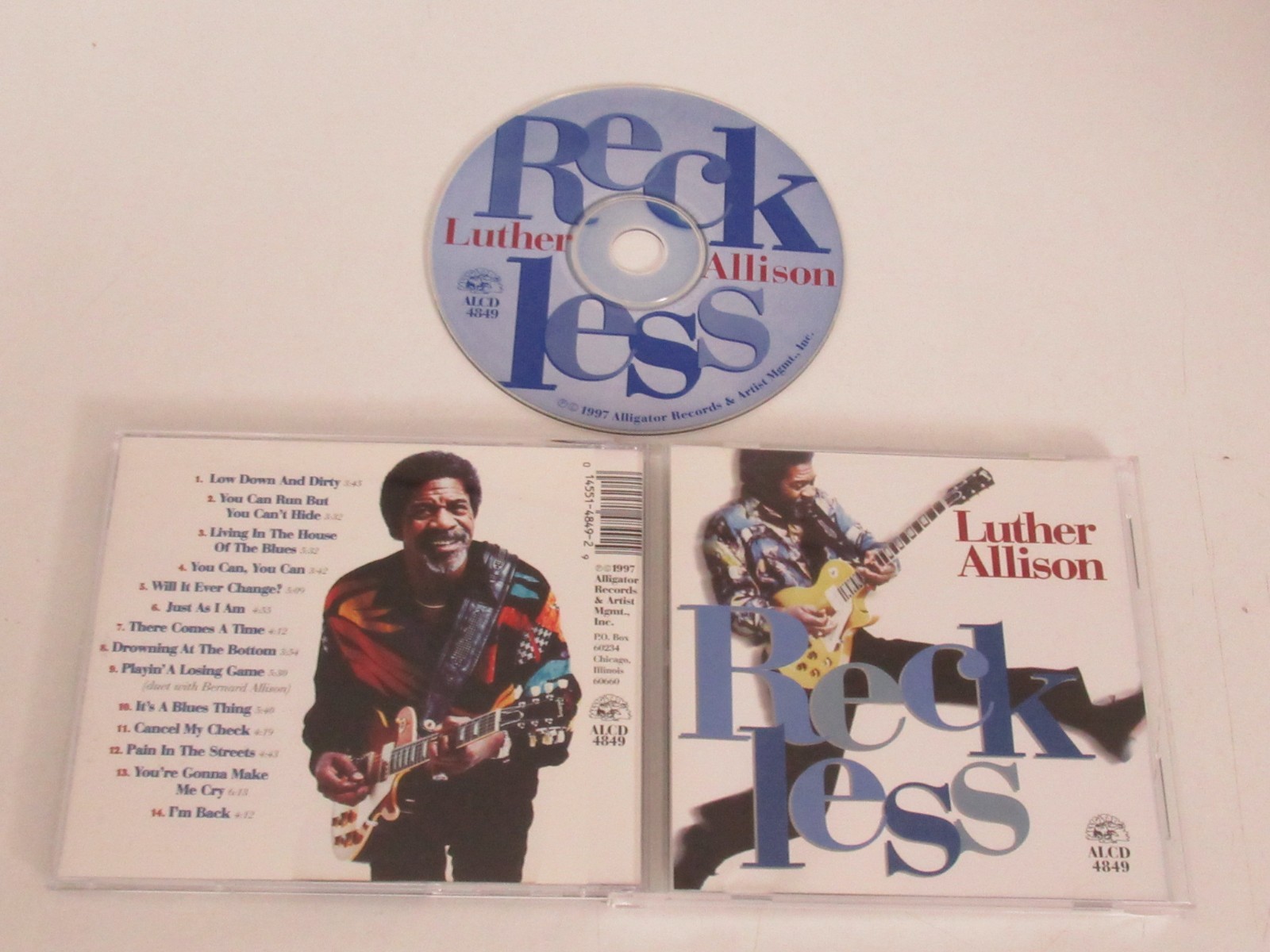 Luther Allison レコード　USオリジナル レア盤 LUTHER ALLISON/RECKLESS(ALCD 4849) CD ALBUM | eBay