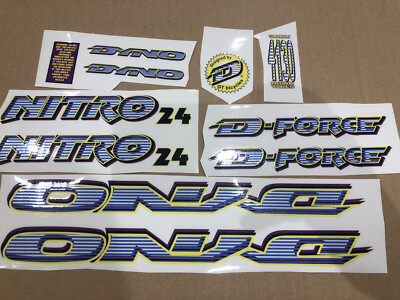 1987 Dyno D-tour Decal Stickers Old school BMX déviation