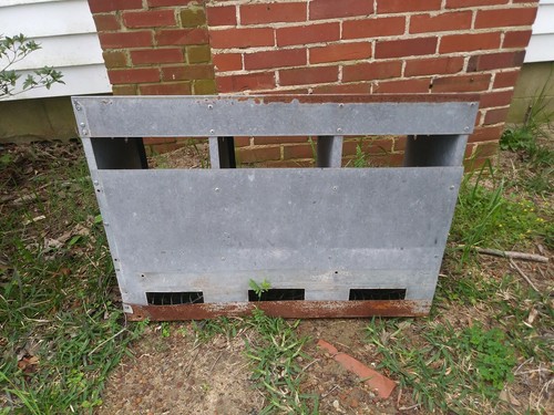 Vintage Chicken Hen Nest Box Rusty Industrial Galvanized Metal Barn Farm Fresh 3