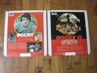 Rocky 1 and 2 CED LOT VideoDisc RC SelectaVision I II Sylvester Stallone Movie