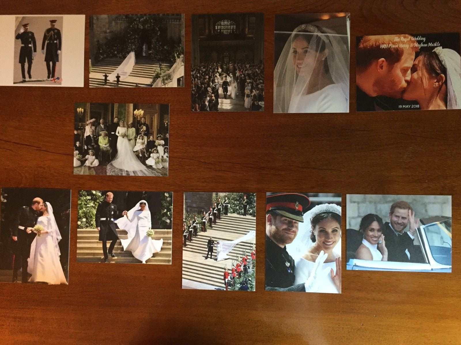 Royal Wedding of Prince Harry & Meghan Markle 11 Cards  4 x 5 1/2 Lot #2