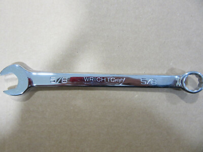 Wright 1220-USA Chrome Combination Wrench 5/8'' X 8-1/2'' Long 12Pt ''USA'' New!!!