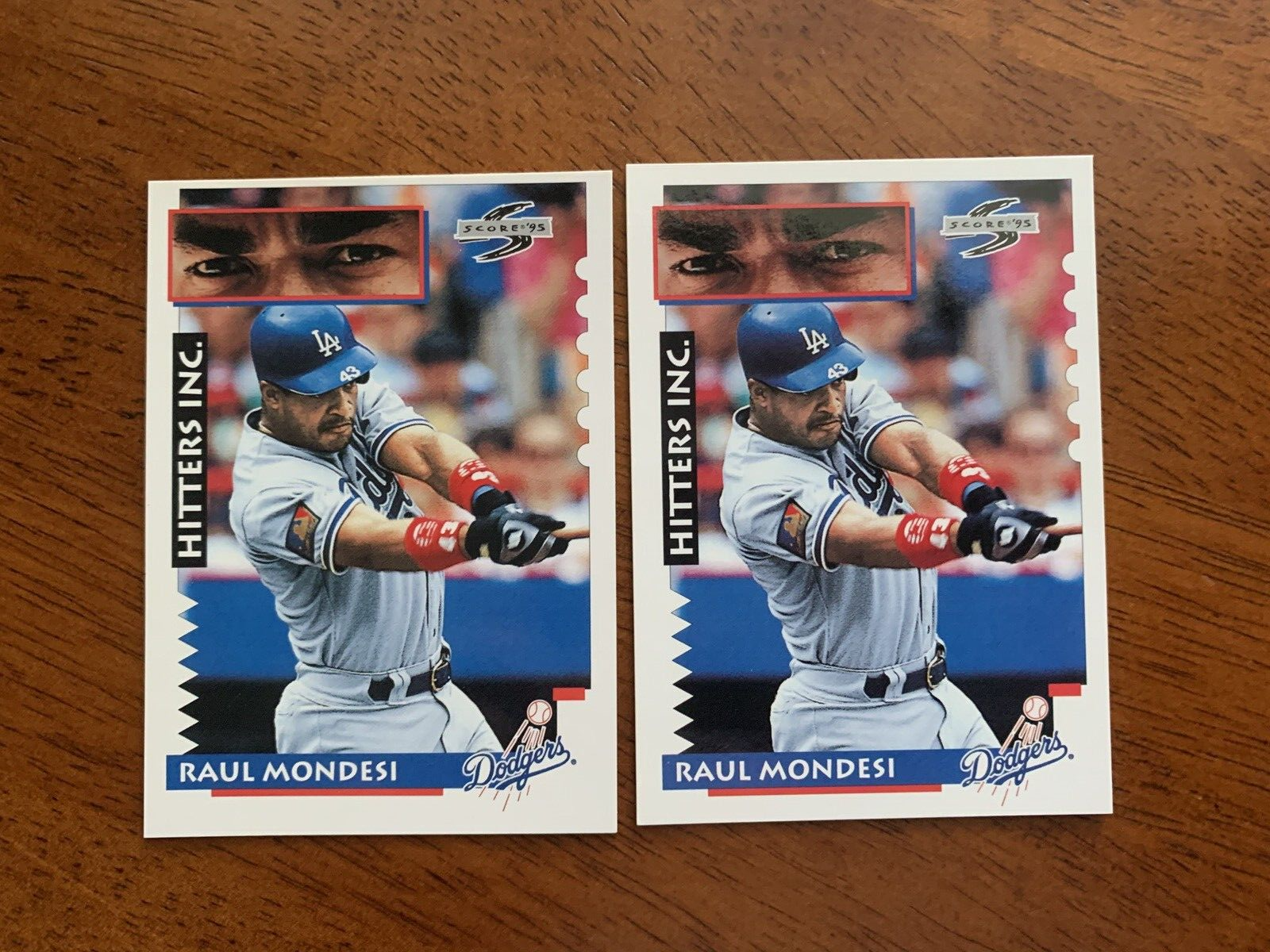 メジャーリーグ　カード　Raul Mongesi Raul Mondesi, Los Angeles Dodgers - 1995 Score Hitters Inc