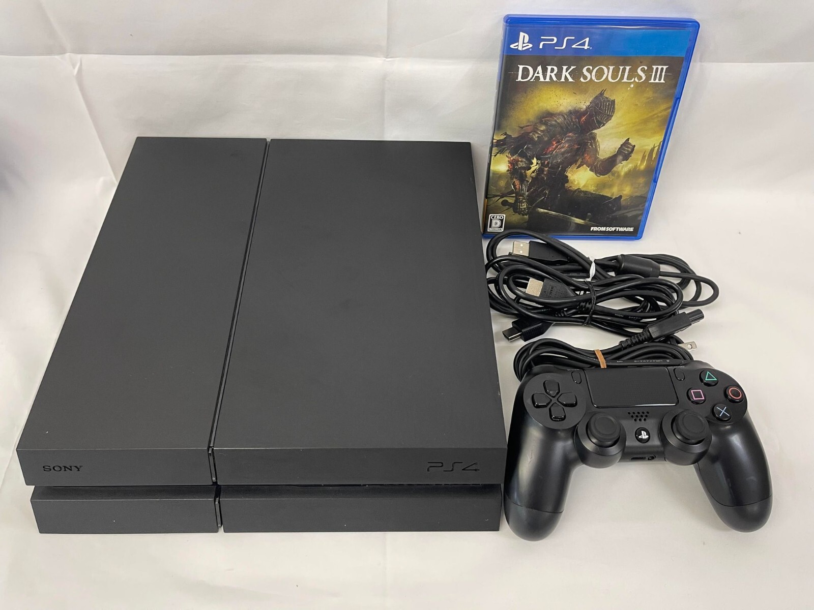 PlayStation4 - SONY PlayStation4  ジェットブラック500GB ソフト3セット PS4 Jet Black Original 500GB Console Box Sony PlayStation 4