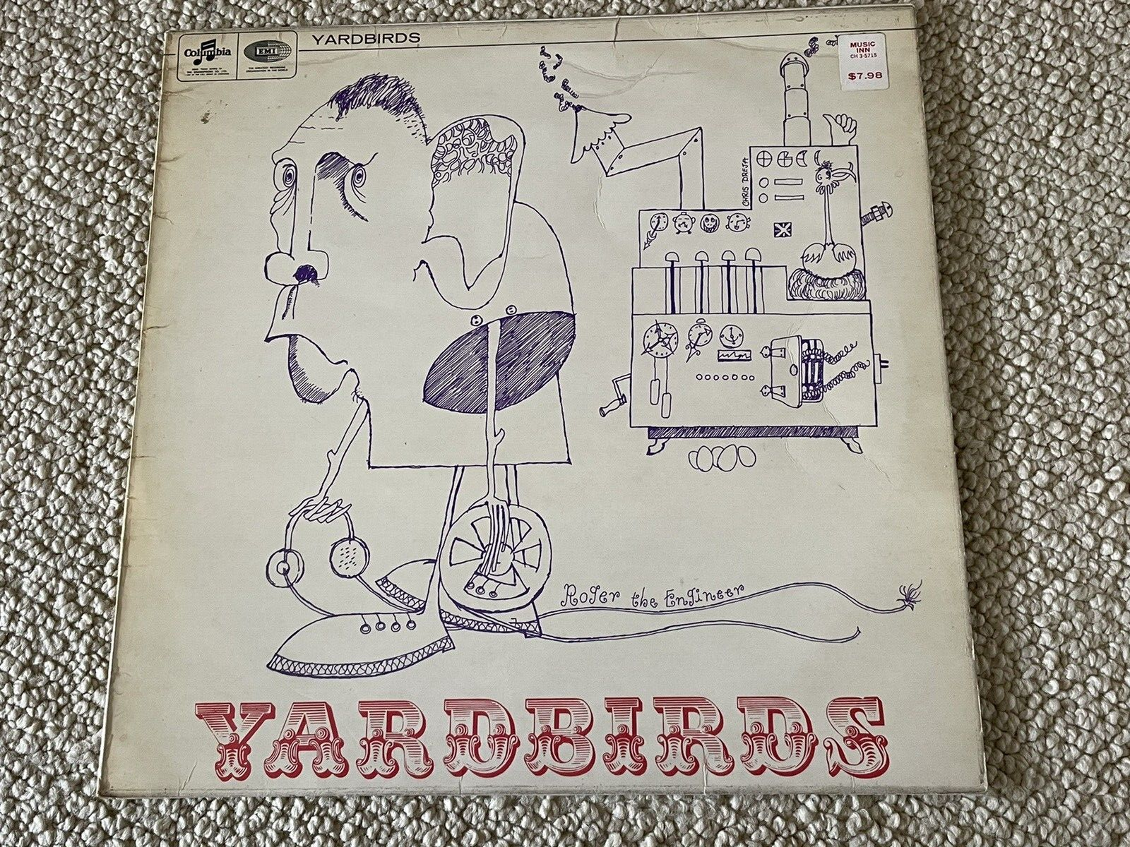 YARDBIRDS★Roger The Engineer UK Blue/Bla Yardbirds – Roger The Engineer – Vinyl (LP, Album + 3 more