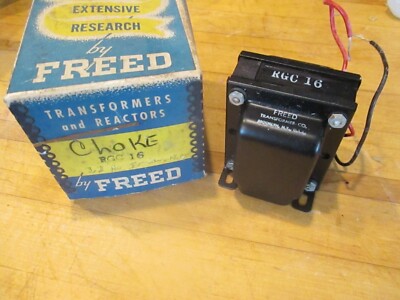 Freed RGC-16 Plate Choke 3H 80 ohms DCR -- TESTED