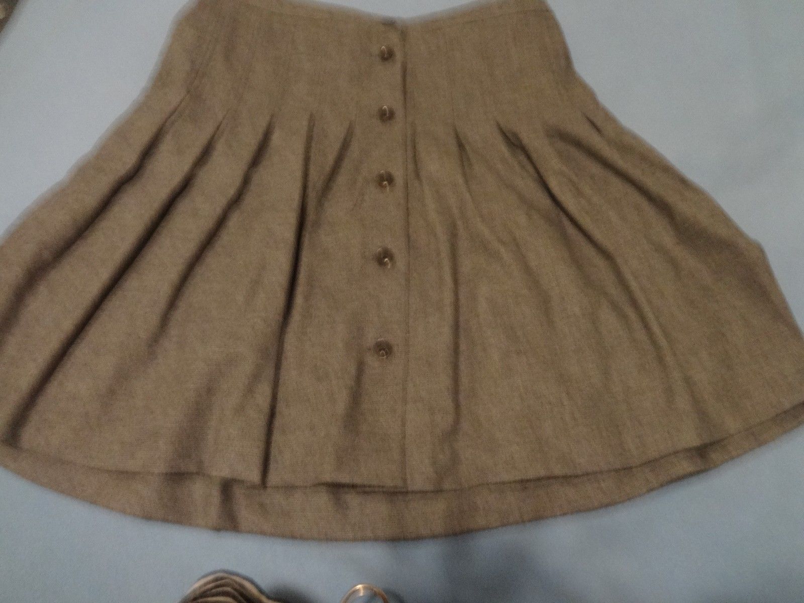 Wool Checked Skirts for Women