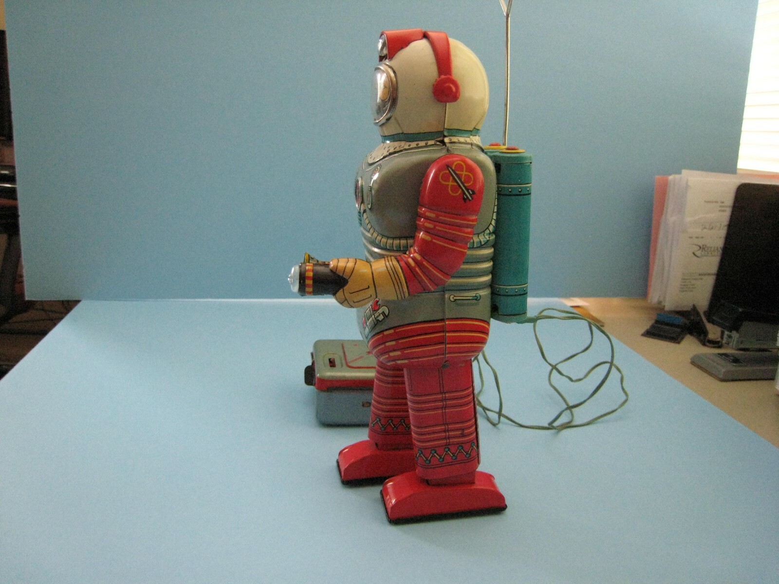 NOMURA TN CRAGSTAN SPACE MAN ASTRONAUT ROBOT 1955 + WITH ORIGINAL BOX