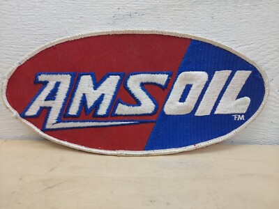 Vintage 8 1/2'' Amsoil Oval Embroidered Patch