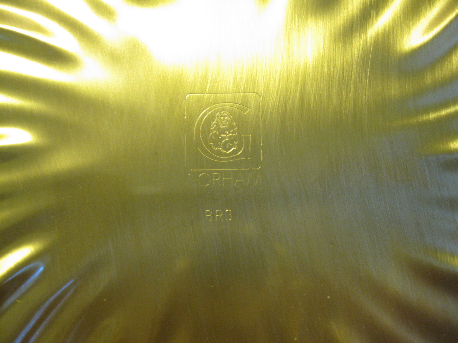 Gorham Solid Brass Spiral Tray/12