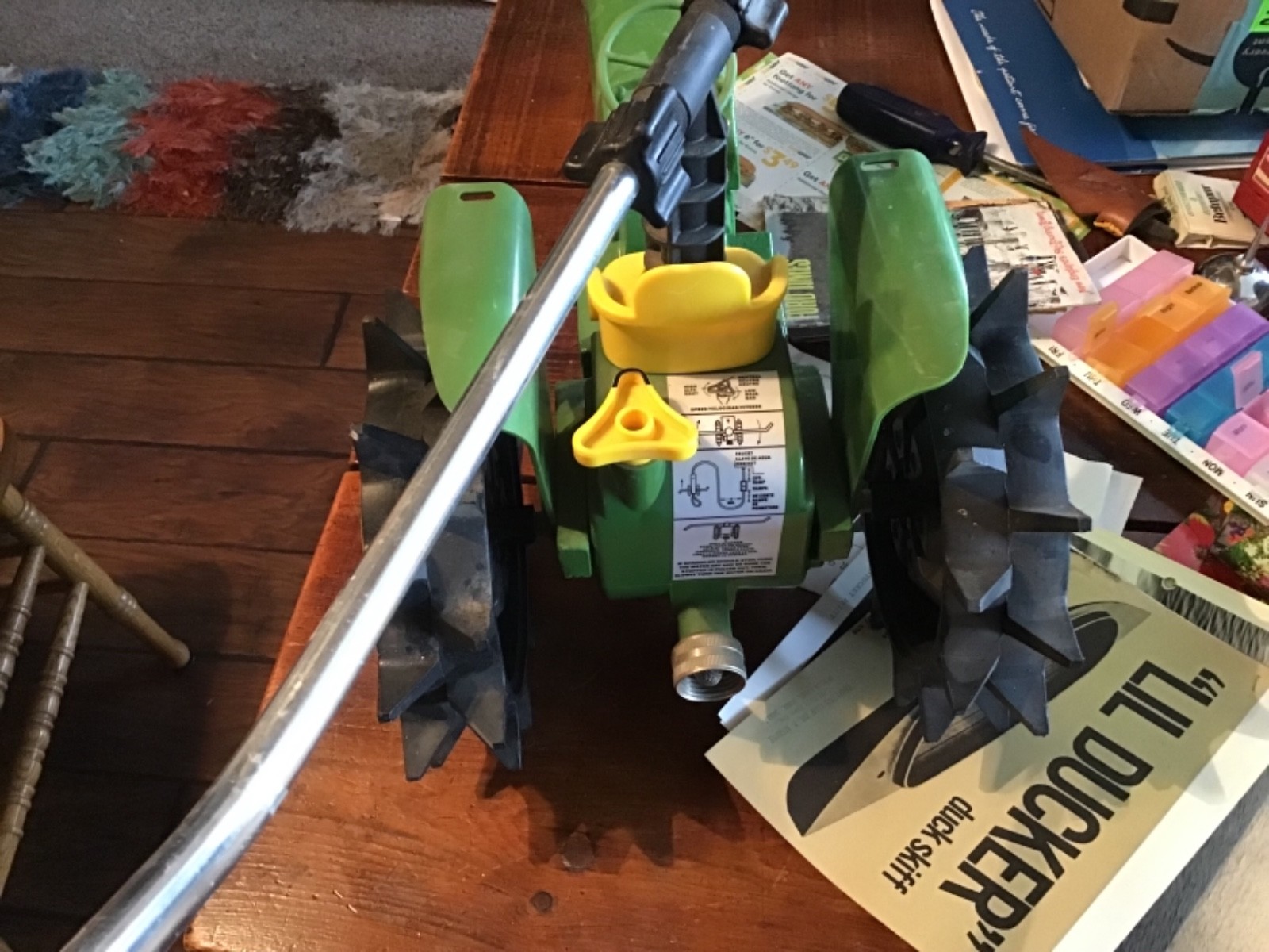 John Deere 4010 Diesel Tractor Die Cast Iron Metal Self Traveling Lawn Sprinkler