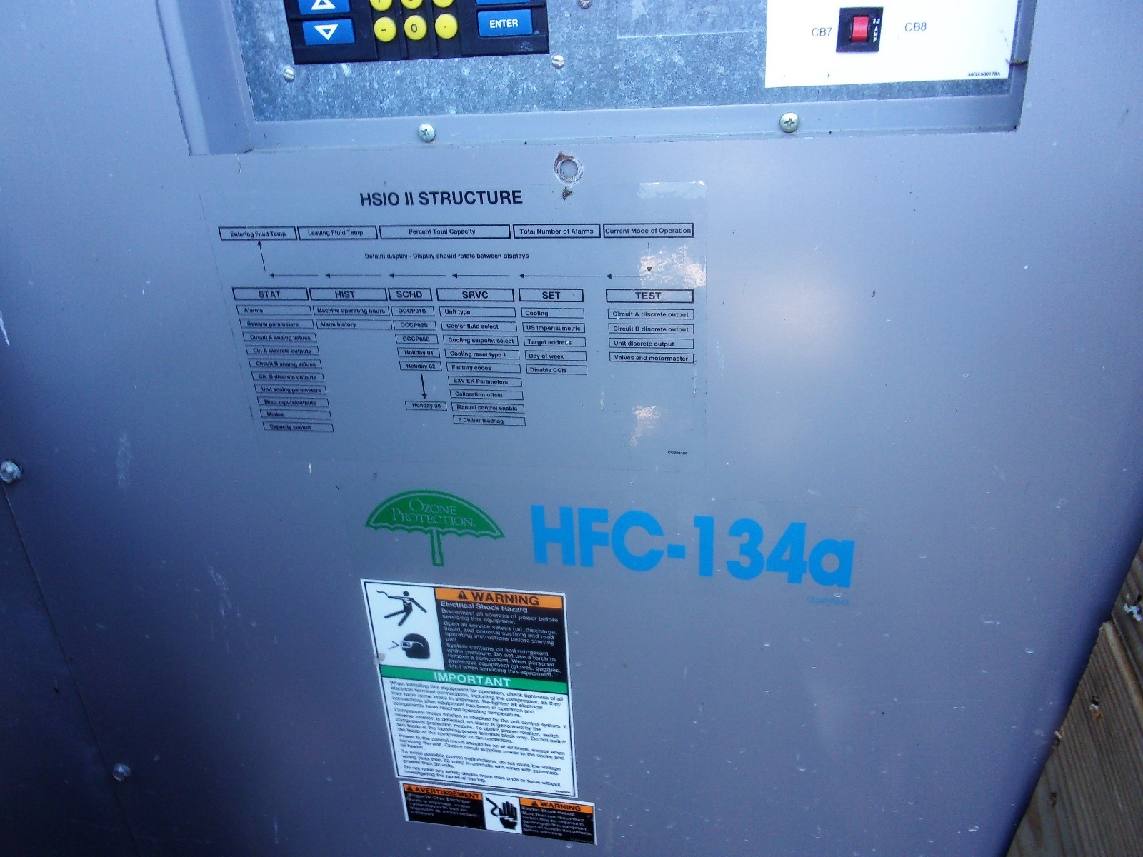 Carrier Model 30HXC106R-600BA Water Cooled Chiller