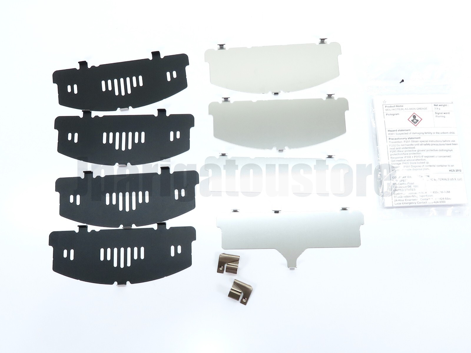 Shim.Board 03 2枚セット（ステッカー付） TOYOTA Genuine 04945-26180 Hiace Front Anti Squeal Shim Kit