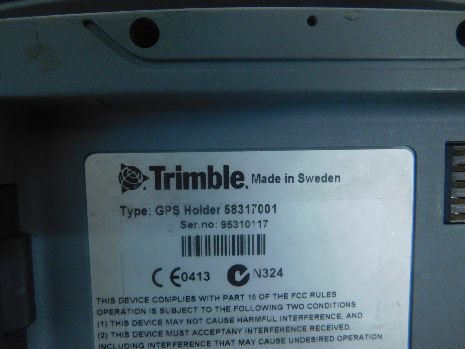 1x Trimble GPS Holder 58317001
