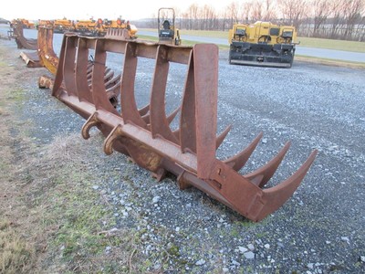 Pemberton 8 Tine Stacking Rake for Wheel loaders