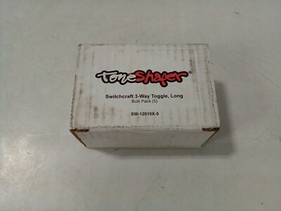 Switchcraft 3-Way Toggle Switch, Long Straight, 5-Pack
