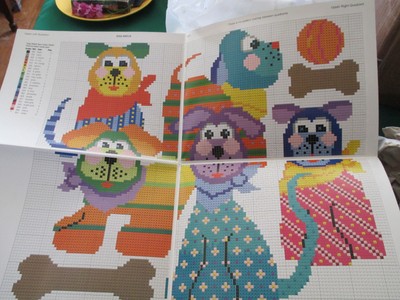 VINTAGE GRAPH N’ LATCH RUGS DOG PATCH #37505 PATTERN ONLY M.C.G. TEXTILES