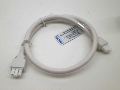 Philips AJC18 Aris 18'' White Jumper Cable with Strain Relief 108-000035-50