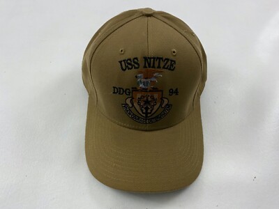 USS NITZE DDG 94  Corps US BEIGE Baseball Cap One Size