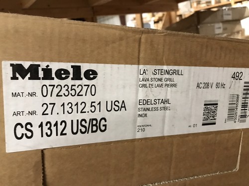 Miele CS1312 US/BG 208 Volts Electric Barbecue Grill 15