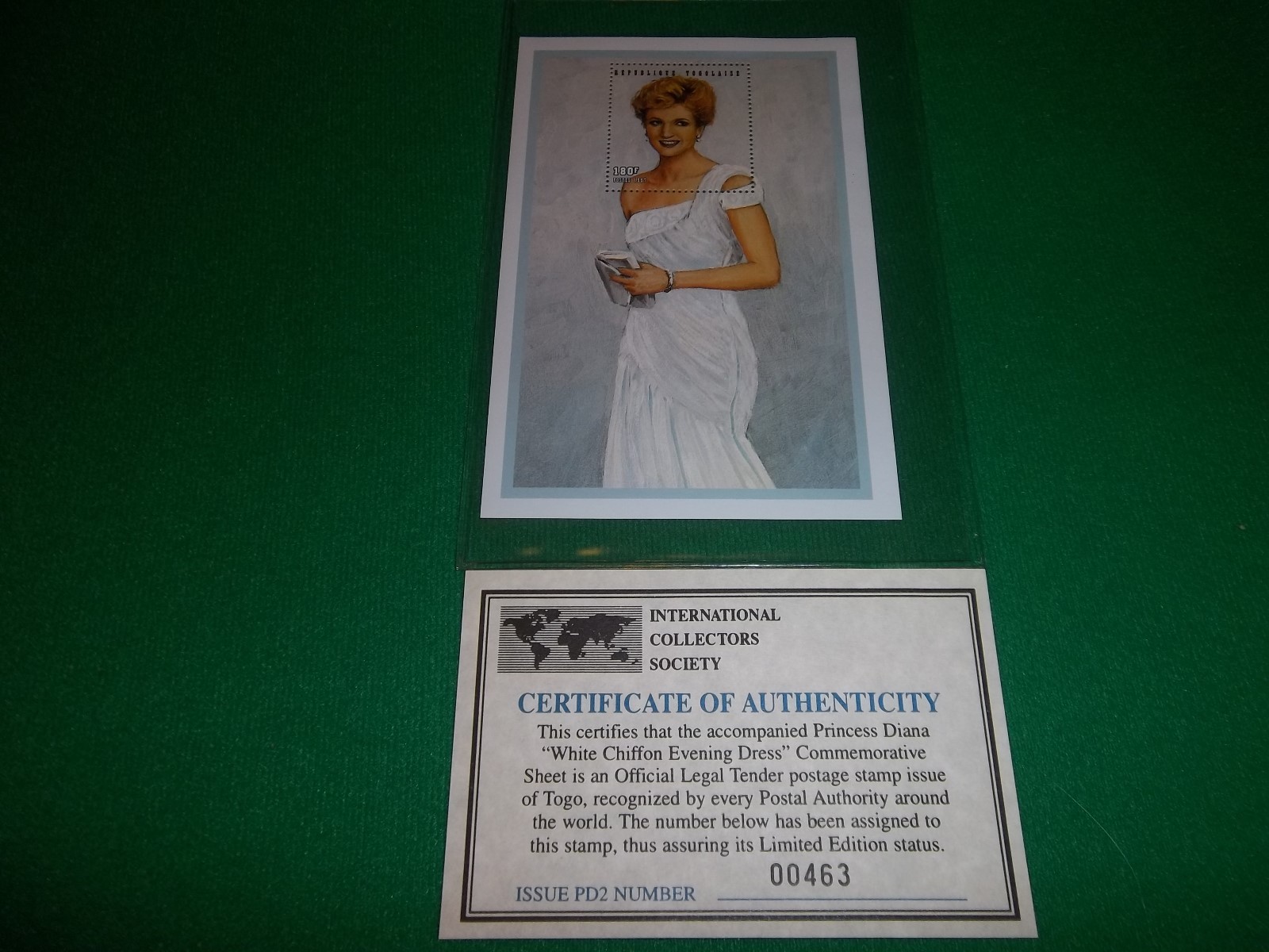 Princess Diana International Collectors Society Togo postage stamps