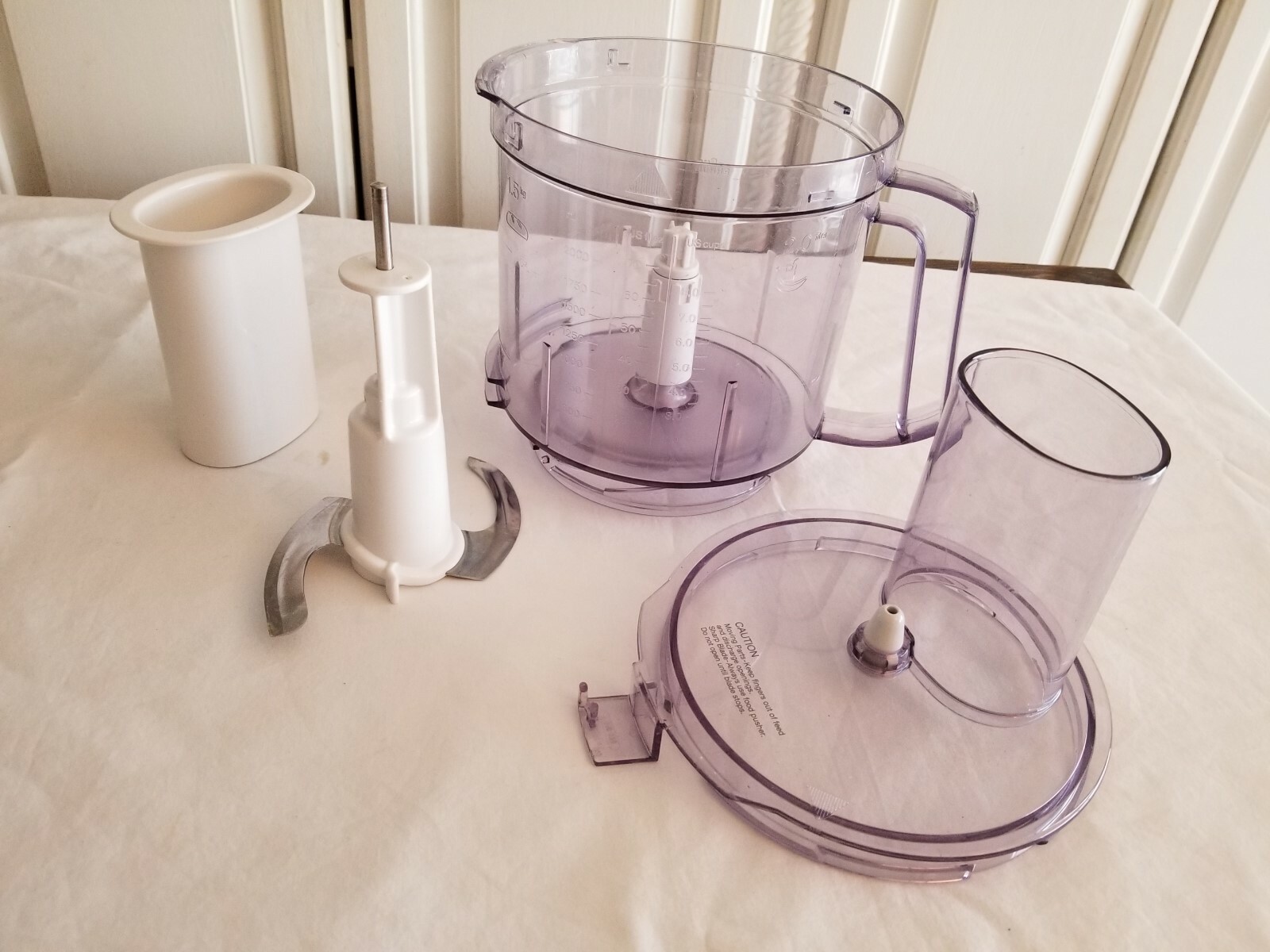 BRAUN COMBIMAX 600 FOOD PROCESSOR REPLACEMENT BOWL, LID, PUSHER, CHOPPER