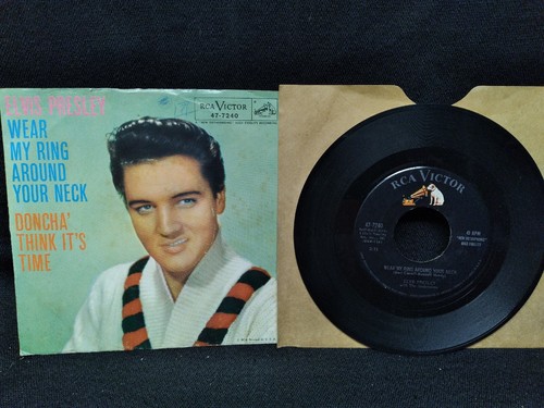 洋楽 Elvis Presley Stuck On You RCA Victor elvis presley stuck on you vinyl 45 record fame & fortune