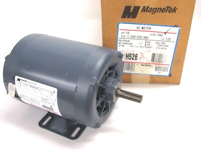 MagneTek CENTURY AC 1 HP ELECTRIC MOTOR, 1140 RPM, 200-230/460V, 3PH, K56, H526