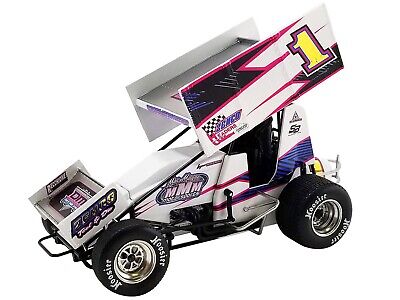 WINGED SPRINT CAR #1 WAGNER ''ZEMCO'' 2022 1/18 DIECAST MODEL BY ACME A1822017