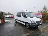 2016 ON 66 PLATE MERCEDES BENZ SPRINTER 516CDI LWB CREW VAN 41K ULEZ FREE ZONE