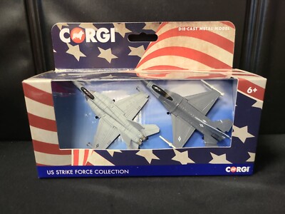 General Dynamics F-16 Fighting Falcon Fighter Aircraft & McDonnell Douglas CORGI