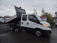 2020 ON 20 PLATE IVECO DAILY 35C14D LWB CREW CAB TIPPER PICKUP 23K ULEZ FREE 