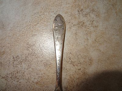 VINTAGE WALT DISNEY MICKEY MOUSE SILVER SPOON - STEAMBOAT MICKEY **WM ROGERS**