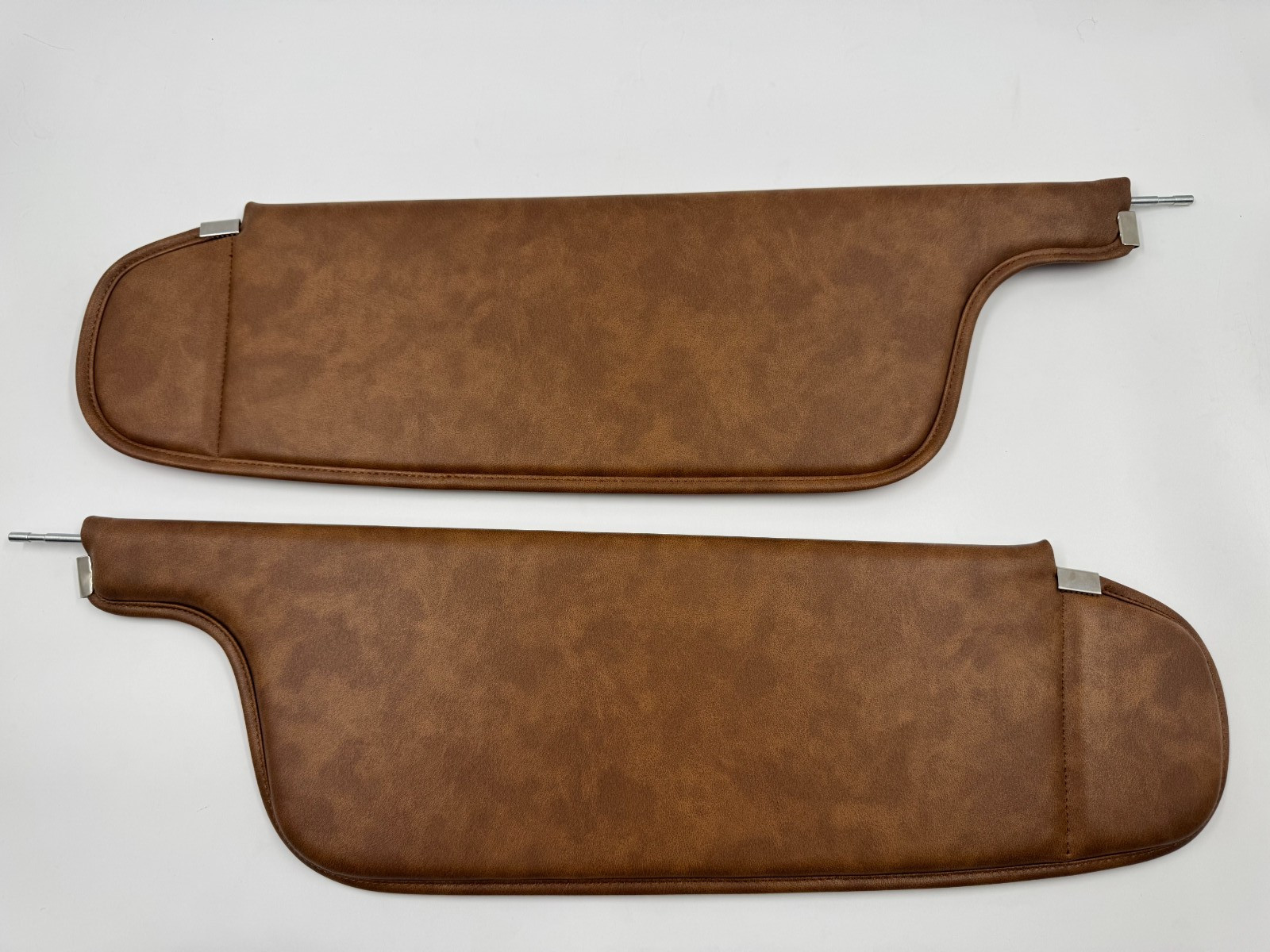 Saddle Brown TAN Sunvisor Set for 1969-1974 Plymouth GTX Coupe Hardtop