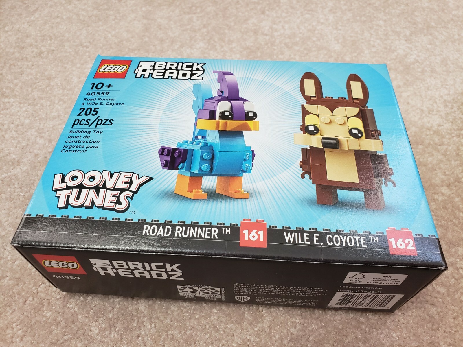 LEGO 40559 Brickheadz Looney Tunes Road Runner & Wile E