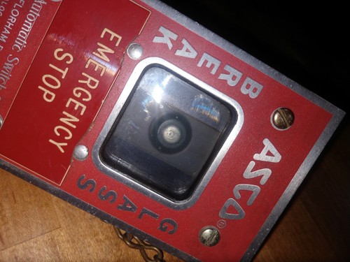 ASCO  Break Glass Boiler Emergency Stop, catalog # 124200 cover plate