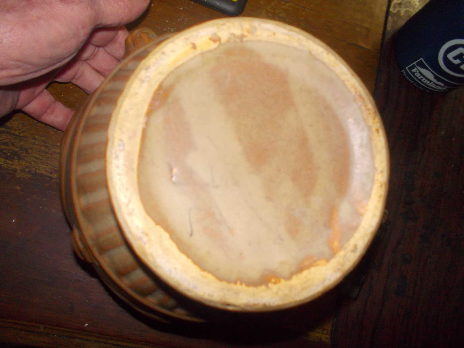 Lions Head large vase  Unmarked mccoy Large size 7 x 7 inches