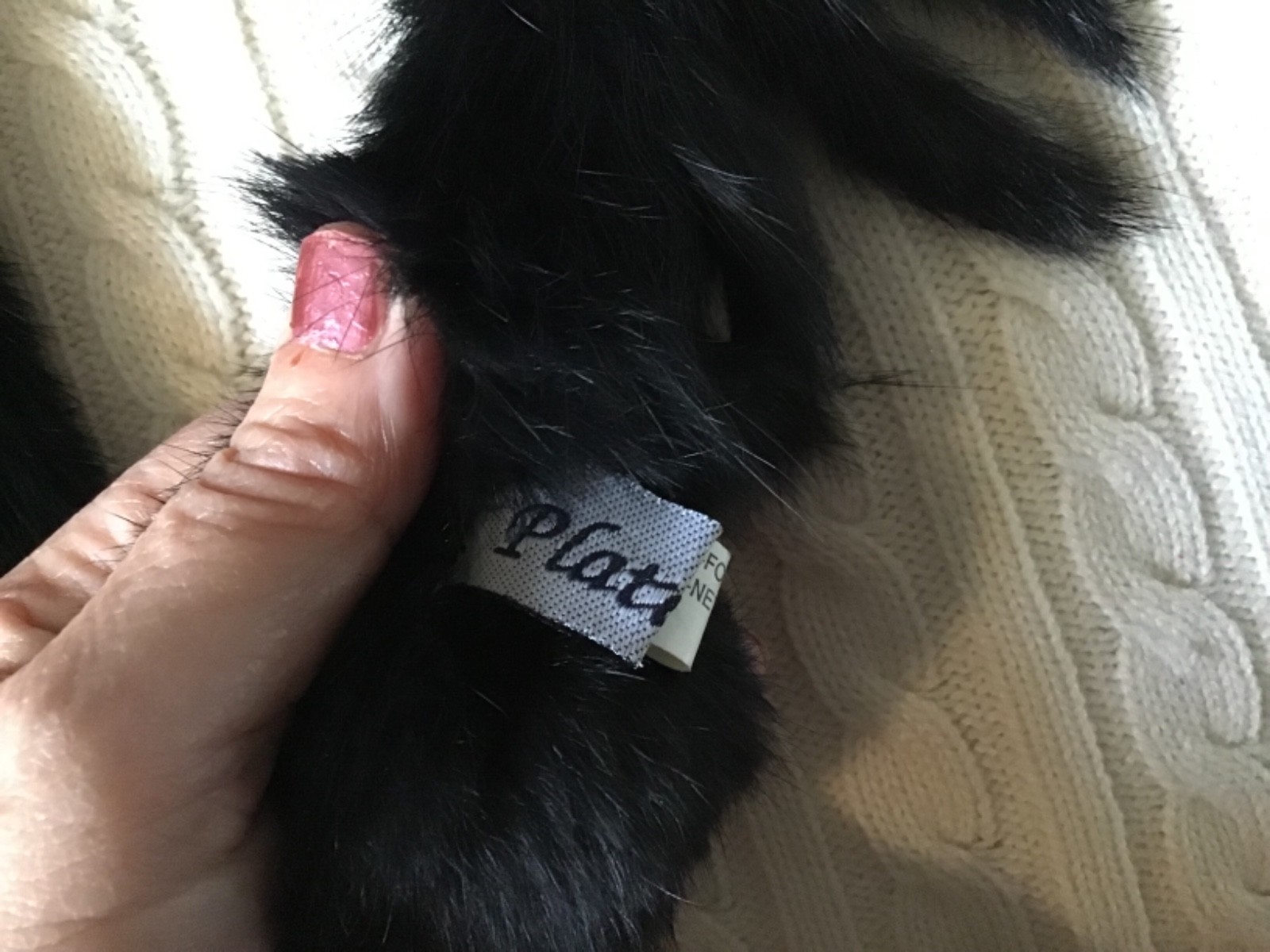 Vintage Soft Rabbits Fur Neck Collar