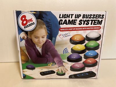 Teacher's Choice Light Up Game Buzzer System, Displays the Winning Player Loud,