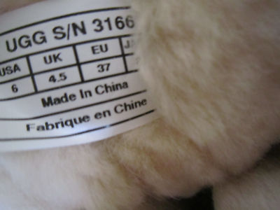 Pre-owned Ugg Australia Sheepskin Mongolian Tall Cuff Boots Sz 6 Sand /tan 3166 In Sand /natural