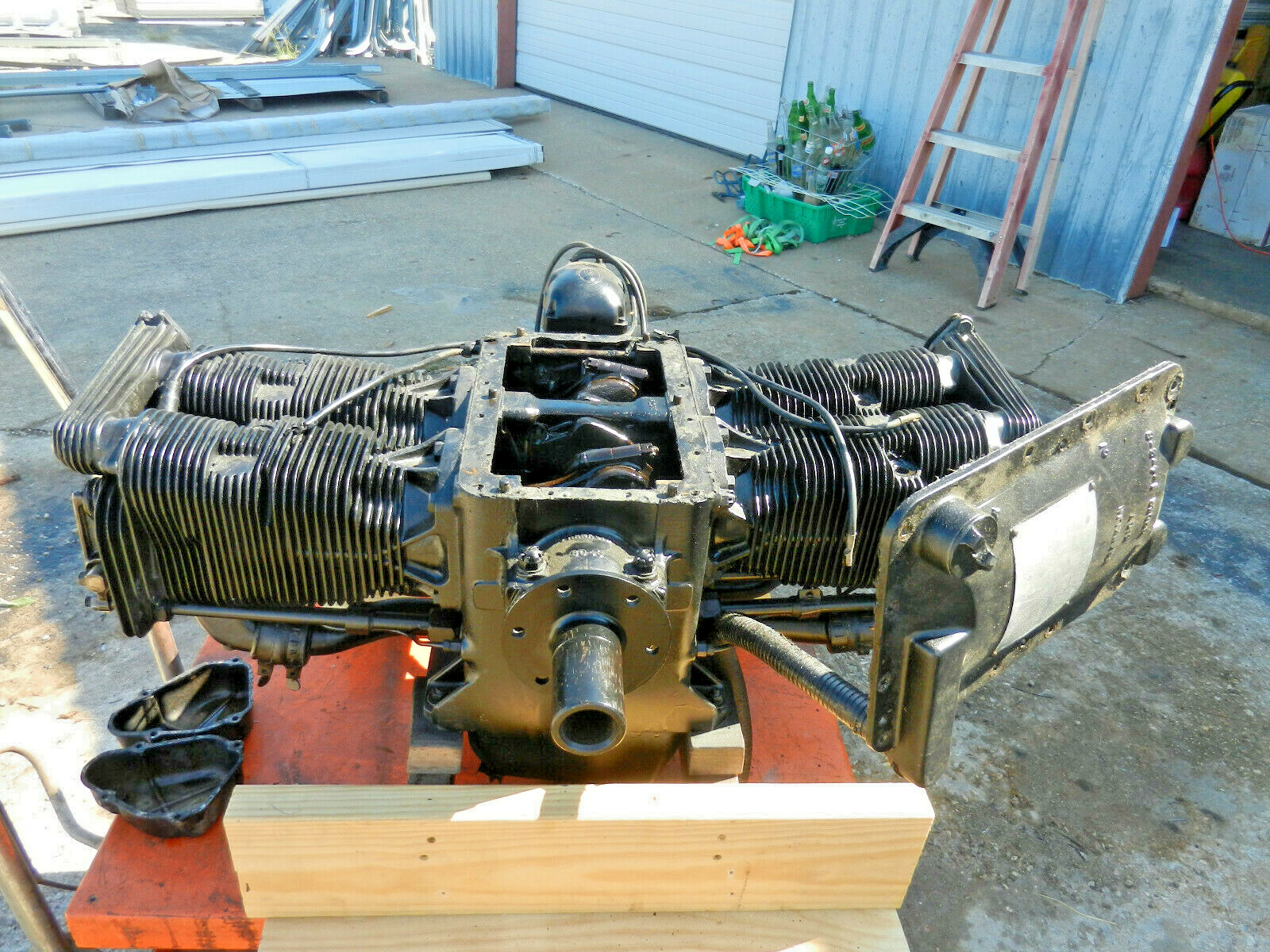 Franklin Airplane Engine / Airboat 4ac150 Four Cylinder Engine Used