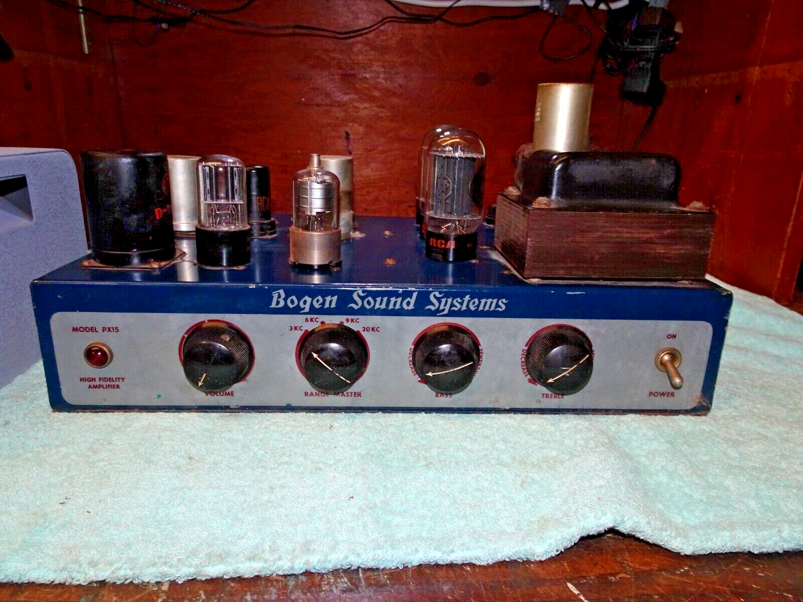 David Bogen PX-15 Vintage 6L6G Tube PA Amplifier (pretty rare, powers up) | eBay David Bogen PX-15 Vintage 6L6G Tube PA Amplifier (pretty rare, powers up) | eBay