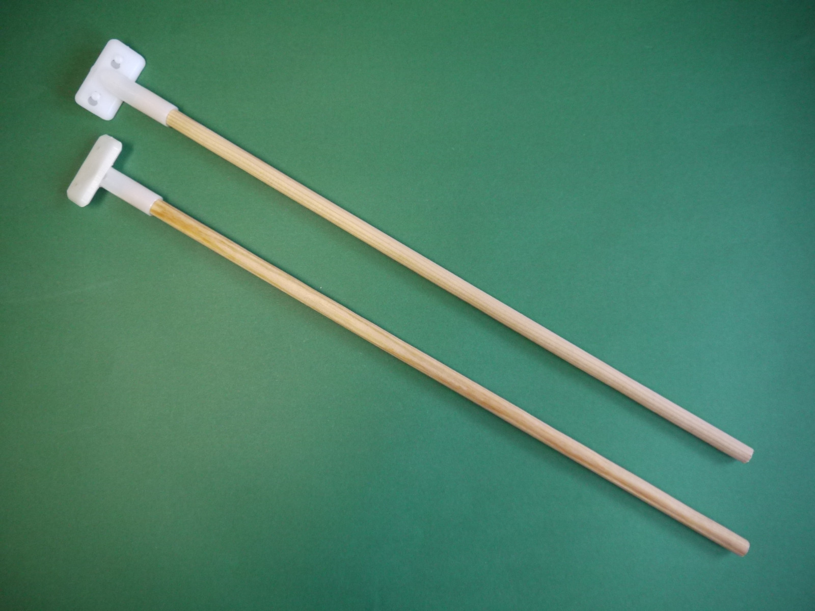 2x Aquarium Glas Reinigung Holz Stab Klinge Schaber DDR Werkzeug Algen Kratzer