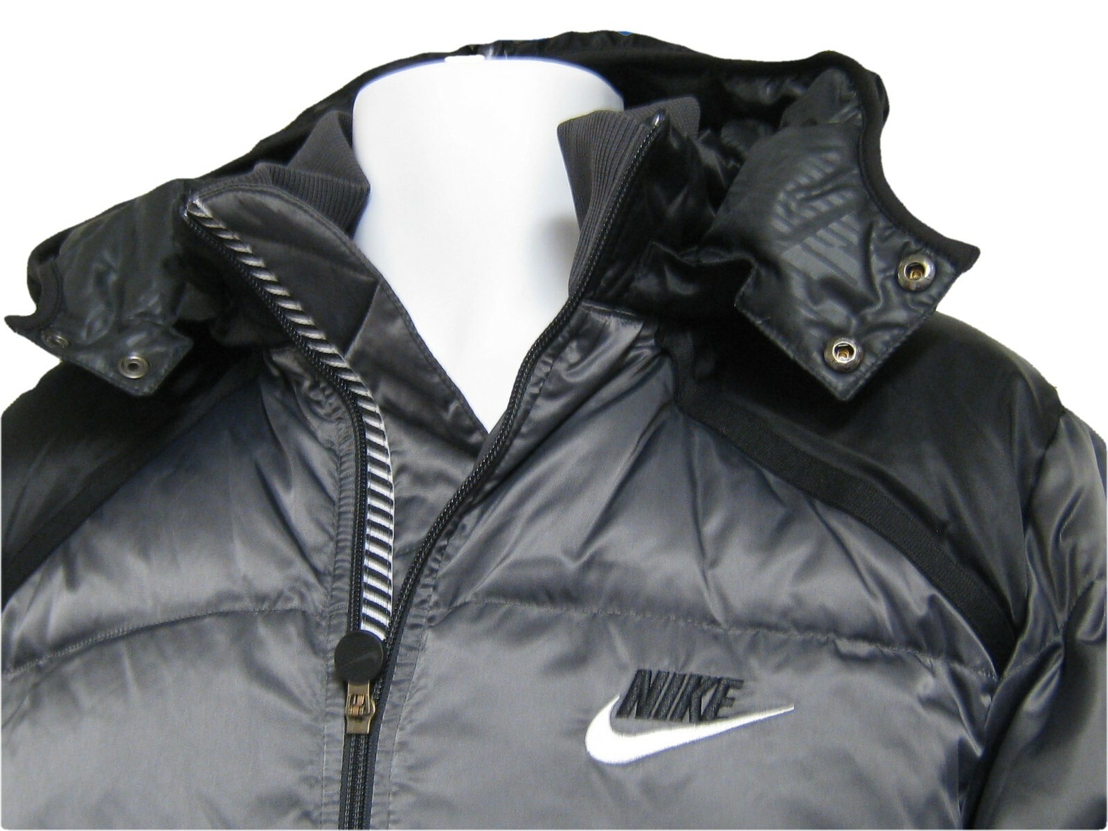 Pre-owned Nike Mens Fresh Basketball Coat Jacket Parka Coat Steel Grey M In Gray